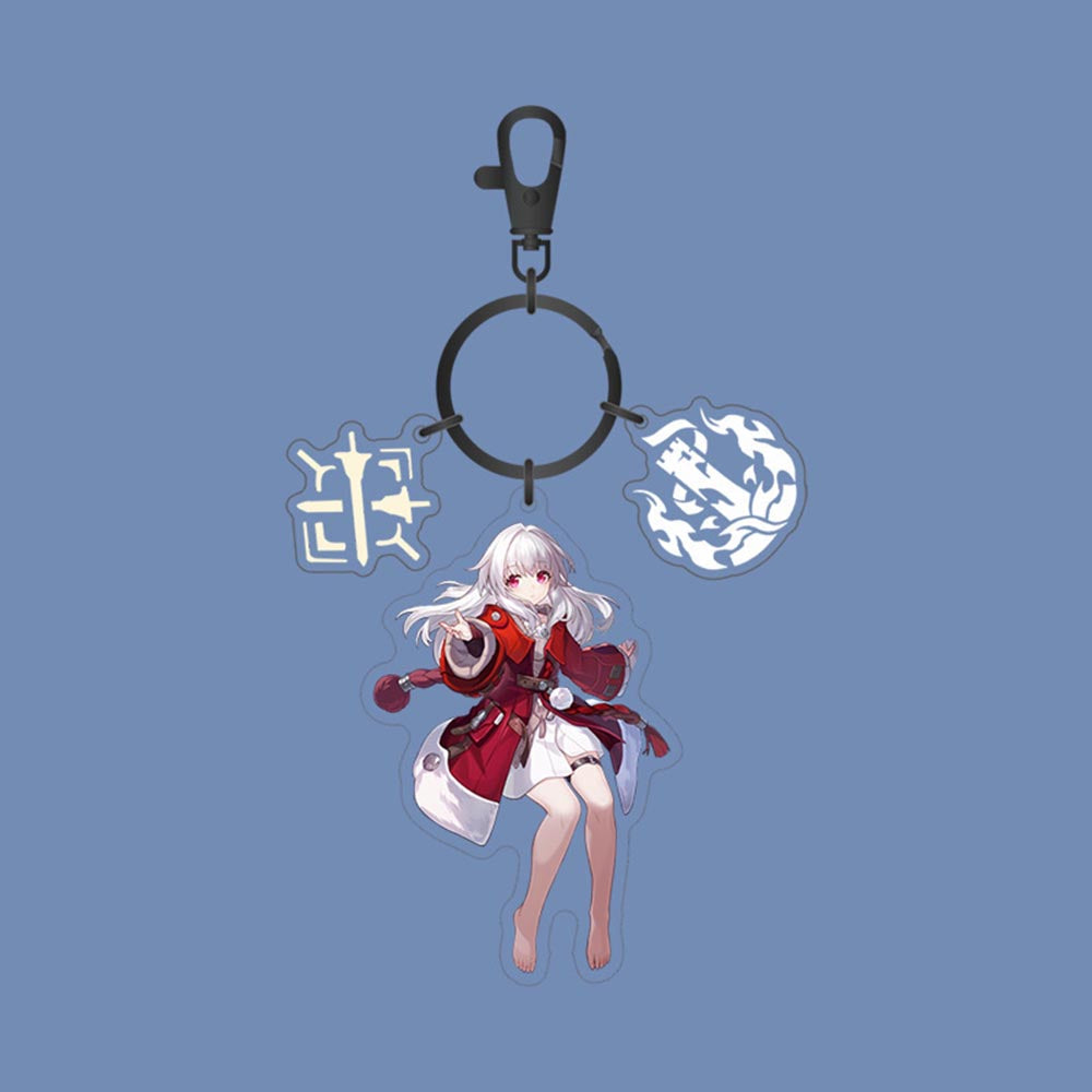 Honkai: Star Rail Character Acrylic Drip Keychain Pendant