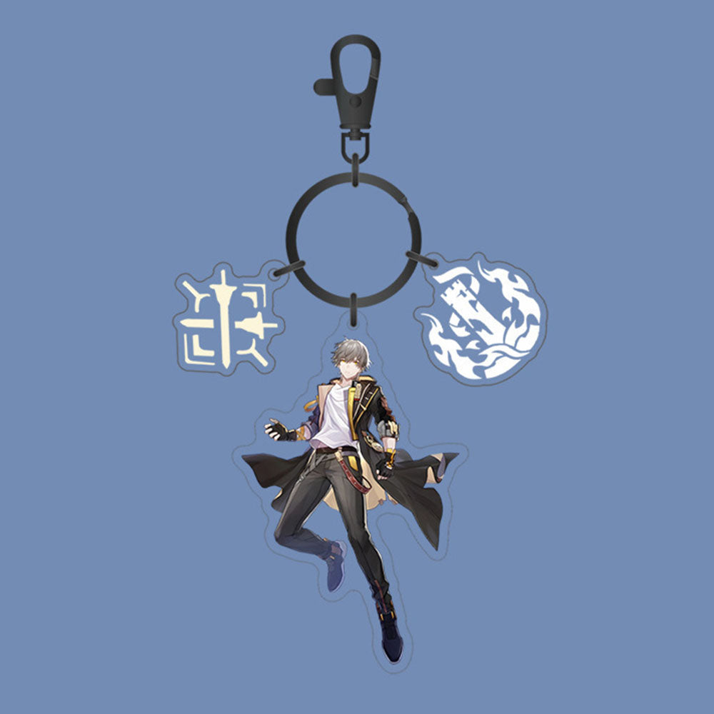 Honkai: Star Rail Character Acrylic Drip Keychain Pendant
