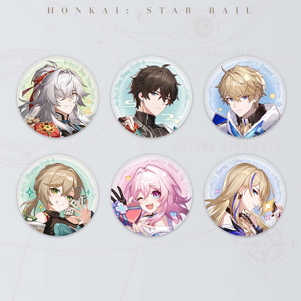 Honkai Star Rail Tinplate Badges 